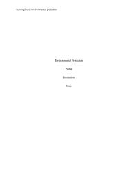 Environment Running head