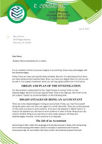 Letter Report