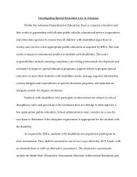 Invesitgating Special Ed Law