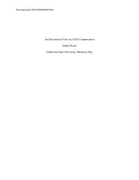 CEO Compensation Project