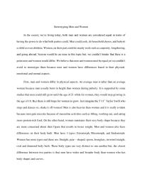 Stereotyping Men And Women