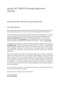 Letter Issued By Hkust