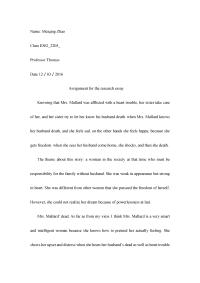 Assignment for the research essay