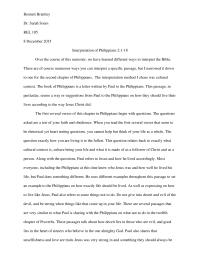Interpretation of Philippians 2:1-18