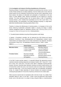 The Effect Of Point-based System On Recycling