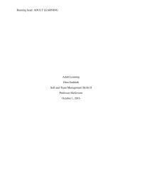 Adult Learners