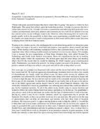 Leadership Development Assignment
