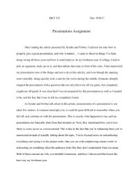 Presentations Assignment