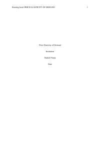 Intro To Marketing: Price Elasticity of Demand