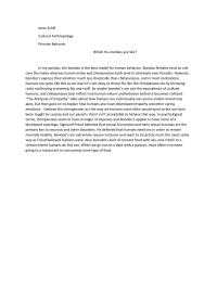 Primate Behavior