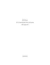 OL713 Organizational Culture and Learning