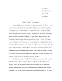 Music 161a Term Paper