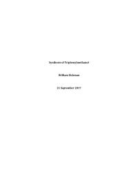 Triphenylmethanol Synthesis