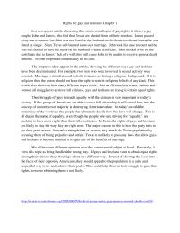 Rights For Gays And Lesbians