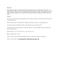 Economics QuestionAn amusement