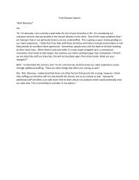 Elevator Speech Final Elevator