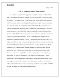 What are your goals for seeking a college education?