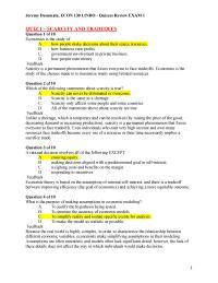 Jeremy Desumala ECON 130 LINDO – Quizzes Review EXAM 1