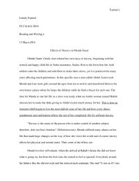 Effects of Slavery on Mende Nazer