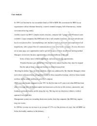 Case Study IBM