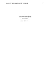 Government Financial Ratios