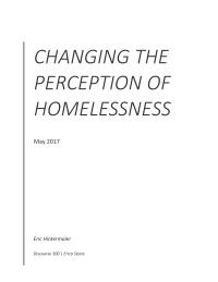 Changing The Perception Of Homelessness