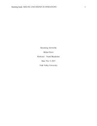 AIRLINE AND DISPATCH OPERATIONS