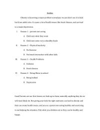 Causes Of Childhood Obesity