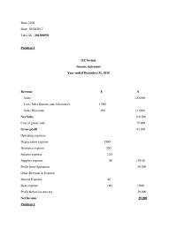 Accounting Excersics Busn 2100