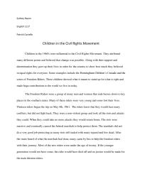 Children in the Civil Rights Movement