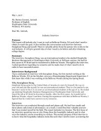 Industry Interview
