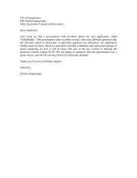 Memo: Successful Turnout with Investors