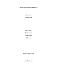 Annual Report For Walmart