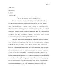 Eng 11: The Day My Perception On Life Changed Forever