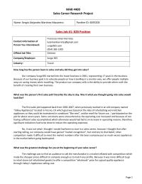 B2b Assigment: Sales Career Research Project