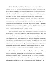 Essay on Sigmund Freud