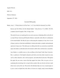 Annotated Bibliography Angelo