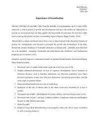 Importance Of Breath-feeding