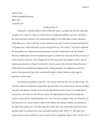Analytical Essay #1