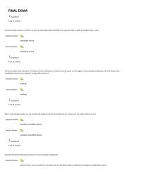 Accounting Final Exam ACC686