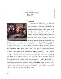 Salem Witch Trial