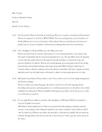 Module 11 Case: Watson