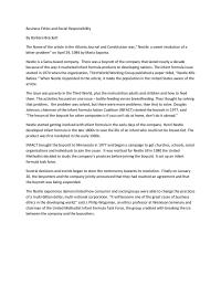 Business Ethics And Social Responsibility