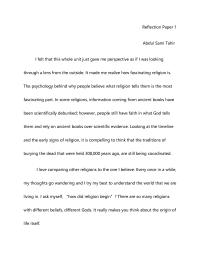 Reflection Paper Reflection