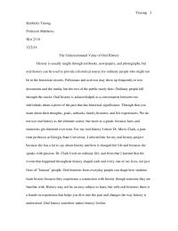 Oral History Paper