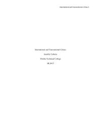Transnational Vs International Crimes