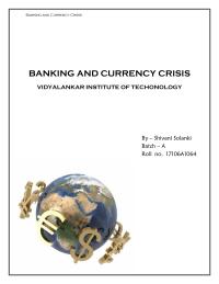 Banking And Currency Crisis