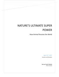 Nature's Ultimate Super Power: How Animal Perceive The World