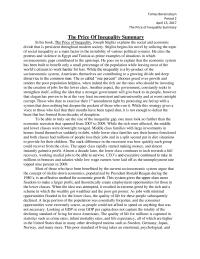 Price Of Inequality
