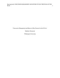 Sports Management Research Paper